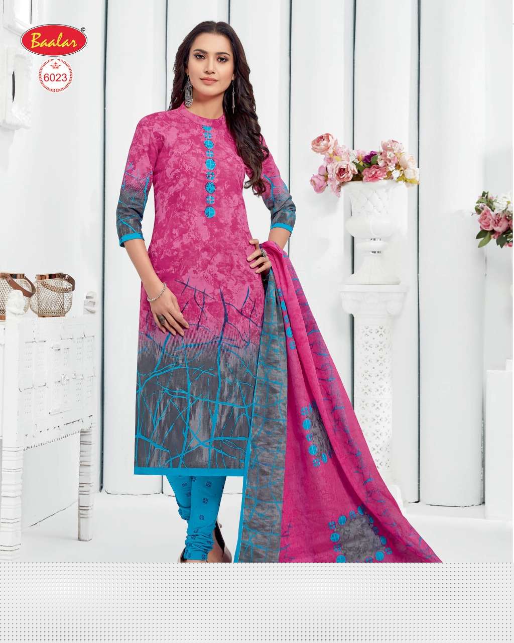 ELEGANCE ZAARA VOL-6 BY BAALAR FASHION 6003 TO 6032 SERIES BEAUTIFUL SUITS STYLISH FANCY COLORFUL PARTY WEAR & OCCASIONAL WEAR COTTON PRINTED DRESSES AT WHOLESALE PRICE