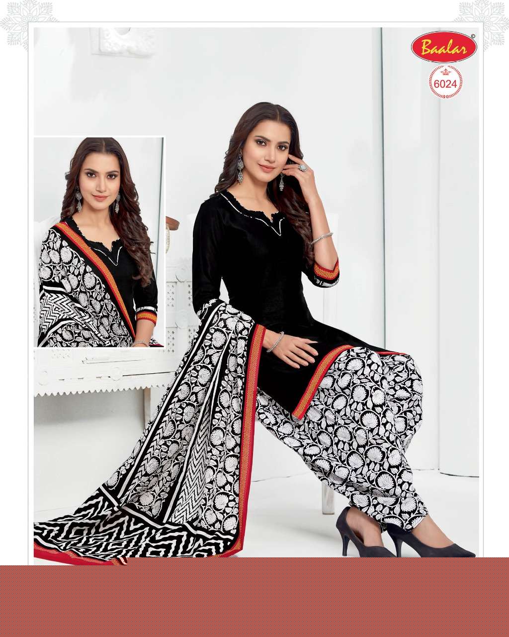 ELEGANCE ZAARA VOL-6 BY BAALAR FASHION 6003 TO 6032 SERIES BEAUTIFUL SUITS STYLISH FANCY COLORFUL PARTY WEAR & OCCASIONAL WEAR COTTON PRINTED DRESSES AT WHOLESALE PRICE