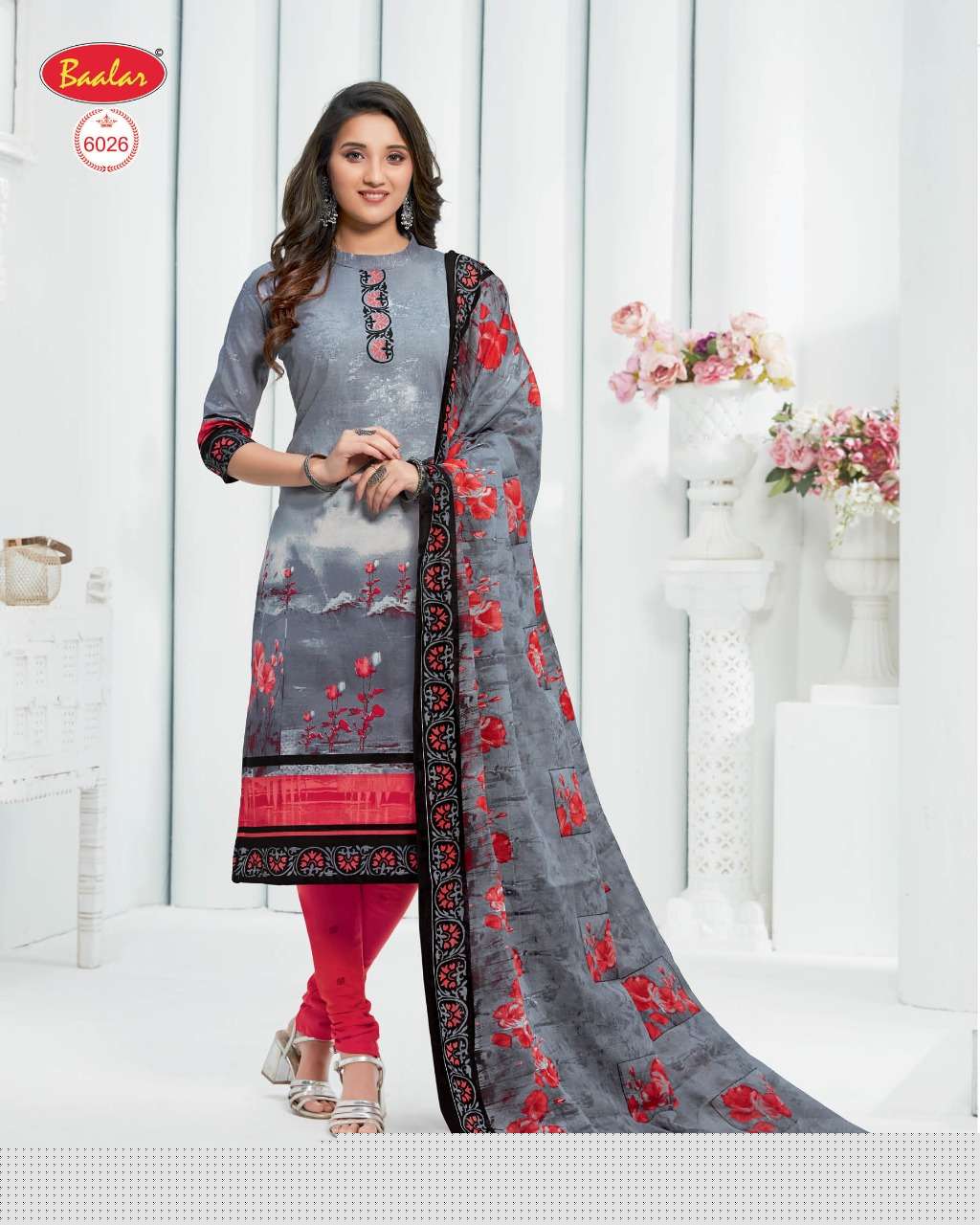 ELEGANCE ZAARA VOL-6 BY BAALAR FASHION 6003 TO 6032 SERIES BEAUTIFUL SUITS STYLISH FANCY COLORFUL PARTY WEAR & OCCASIONAL WEAR COTTON PRINTED DRESSES AT WHOLESALE PRICE