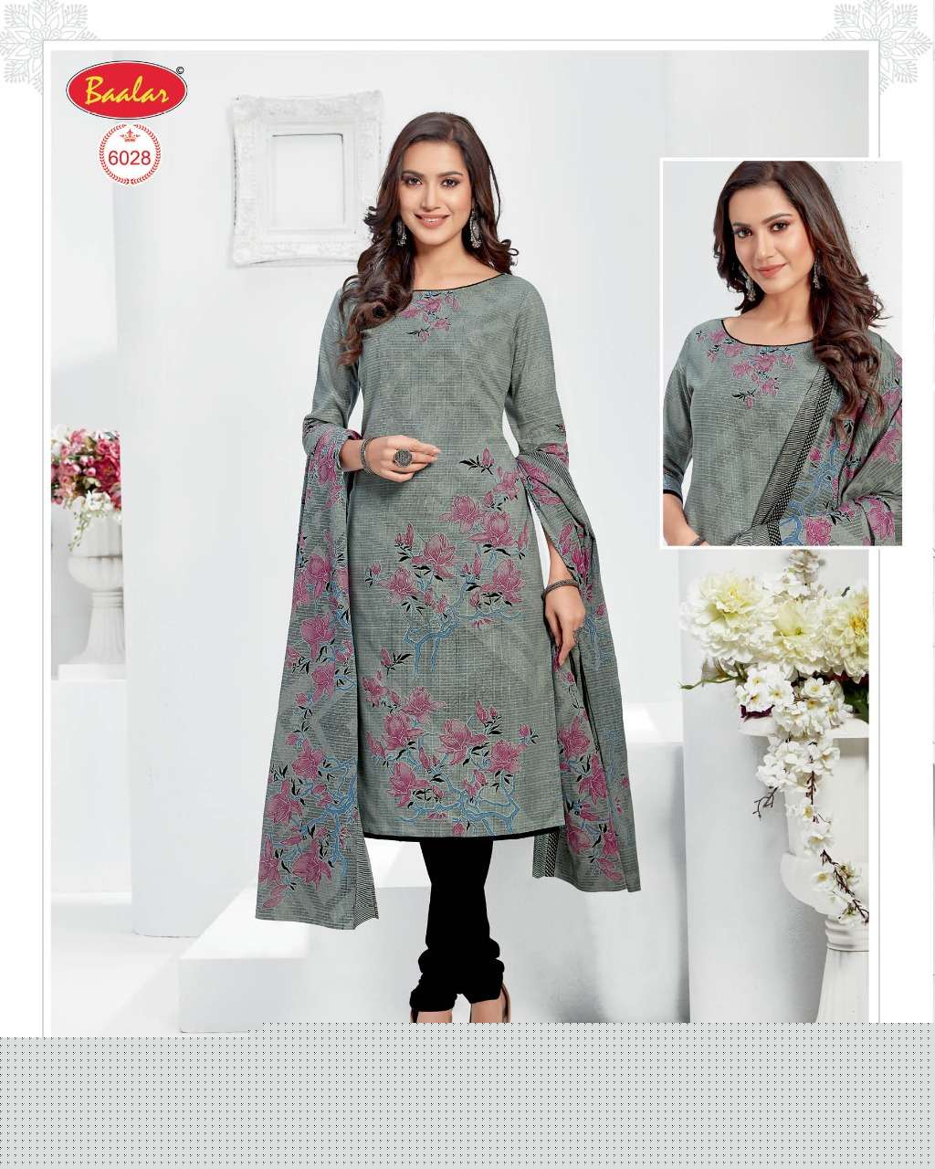 ELEGANCE ZAARA VOL-6 BY BAALAR FASHION 6003 TO 6032 SERIES BEAUTIFUL SUITS STYLISH FANCY COLORFUL PARTY WEAR & OCCASIONAL WEAR COTTON PRINTED DRESSES AT WHOLESALE PRICE
