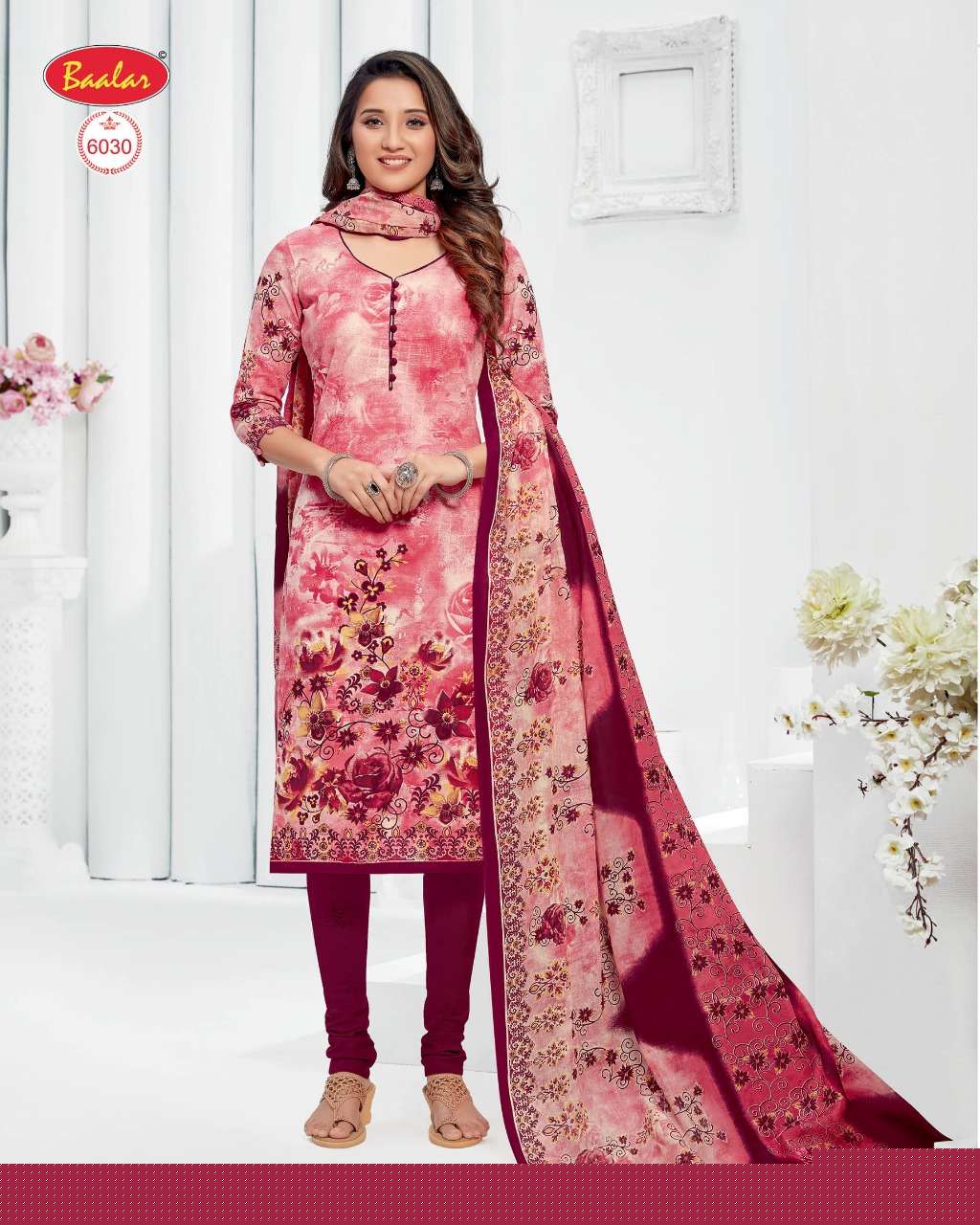 ELEGANCE ZAARA VOL-6 BY BAALAR FASHION 6003 TO 6032 SERIES BEAUTIFUL SUITS STYLISH FANCY COLORFUL PARTY WEAR & OCCASIONAL WEAR COTTON PRINTED DRESSES AT WHOLESALE PRICE