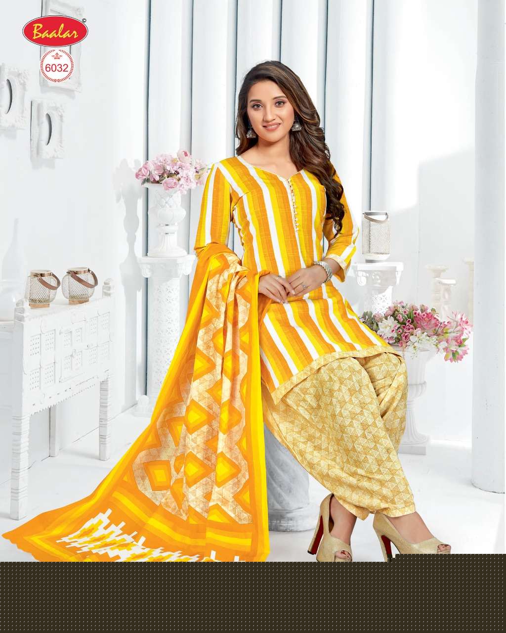 ELEGANCE ZAARA VOL-6 BY BAALAR FASHION 6003 TO 6032 SERIES BEAUTIFUL SUITS STYLISH FANCY COLORFUL PARTY WEAR & OCCASIONAL WEAR COTTON PRINTED DRESSES AT WHOLESALE PRICE