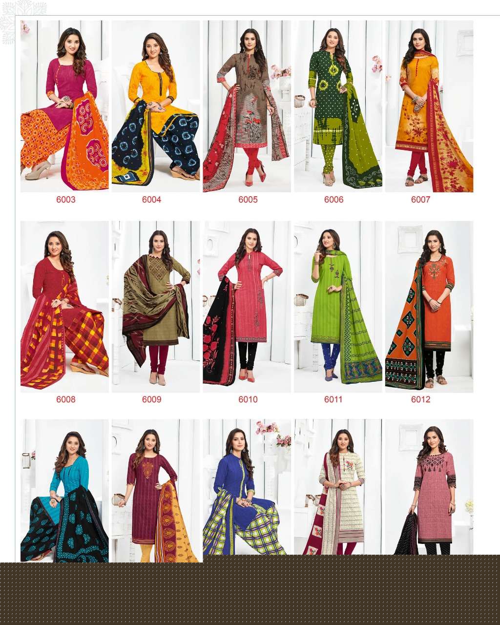 ELEGANCE ZAARA VOL-6 BY BAALAR FASHION 6003 TO 6032 SERIES BEAUTIFUL SUITS STYLISH FANCY COLORFUL PARTY WEAR & OCCASIONAL WEAR COTTON PRINTED DRESSES AT WHOLESALE PRICE