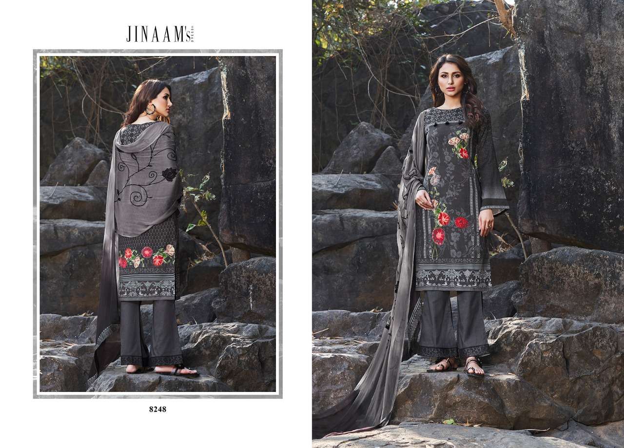 ADEENA BY JINAAMS DRESSES 8247 TO 8255 SERIES BEAUTIFUL SUITS STYLISH FANCY COLORFUL PARTY WEAR & OCCASIONAL WEAR COTTON SATIN DIGITAL PRINTED DRESSES AT WHOLESALE PRICE