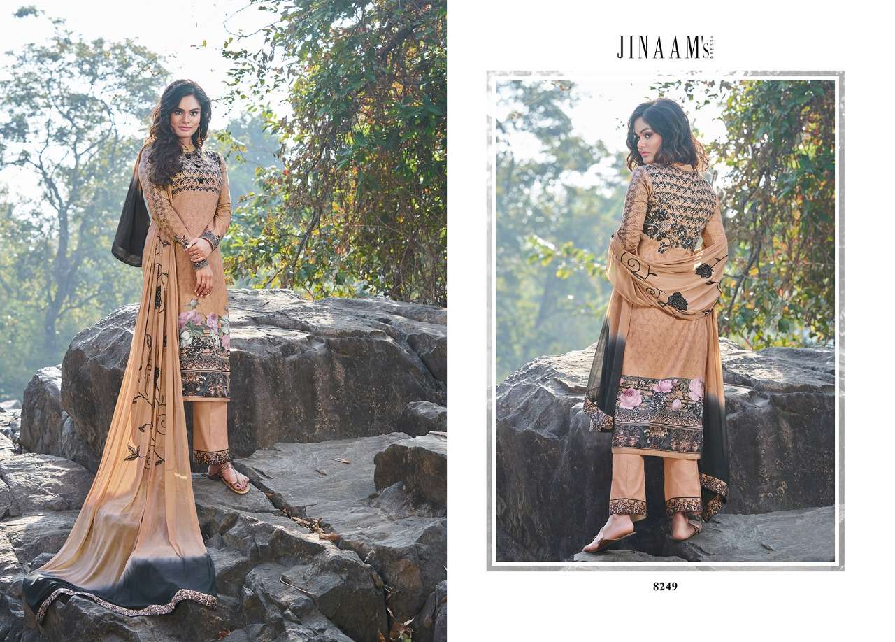 ADEENA BY JINAAMS DRESSES 8247 TO 8255 SERIES BEAUTIFUL SUITS STYLISH FANCY COLORFUL PARTY WEAR & OCCASIONAL WEAR COTTON SATIN DIGITAL PRINTED DRESSES AT WHOLESALE PRICE