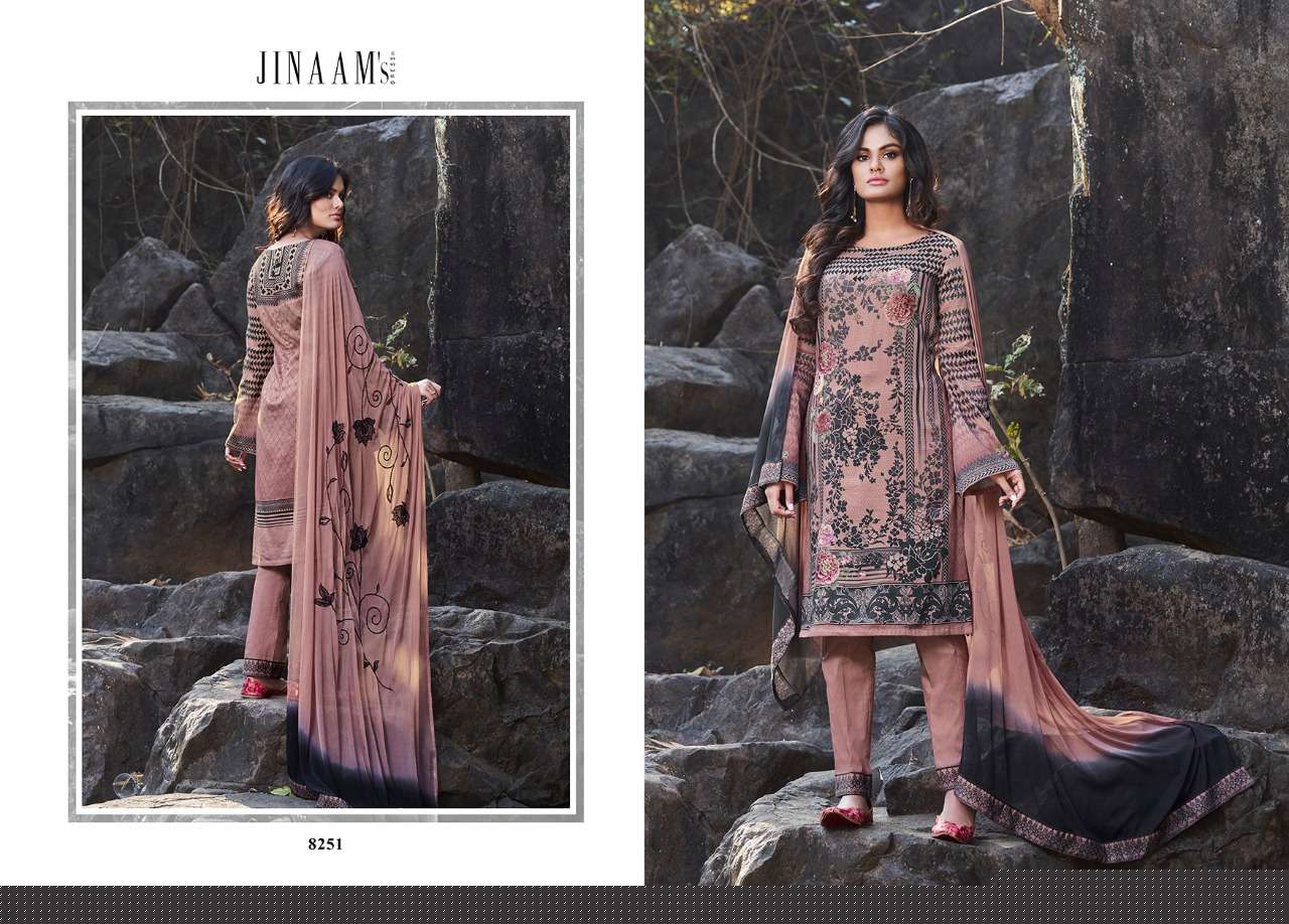 ADEENA BY JINAAMS DRESSES 8247 TO 8255 SERIES BEAUTIFUL SUITS STYLISH FANCY COLORFUL PARTY WEAR & OCCASIONAL WEAR COTTON SATIN DIGITAL PRINTED DRESSES AT WHOLESALE PRICE