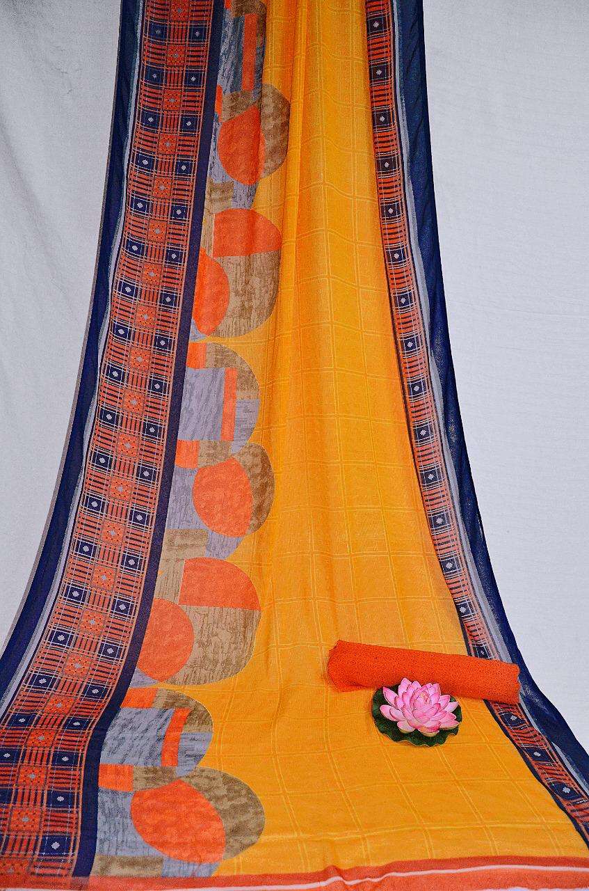NON CATALOG BY VRANDA FASHION 1001 TO 1010 SERIES INDIAN TRADITIONAL WEAR COLLECTION BEAUTIFUL STYLISH FANCY COLORFUL PARTY WEAR & OCCASIONAL WEAR GEORGETTE SAREES AT WHOLESALE PRICE