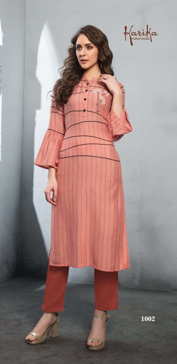 MELANGE BY KARTIKA FASHIONS 1001 TO 1006 SERIES BEAUTIFUL STYLISH FANCY COLORFUL CASUAL WEAR & ETHNIC WEAR & READY TO WEAR VISCOSE RAYON PRINTED KURTIS AT WHOLESALE PRICE