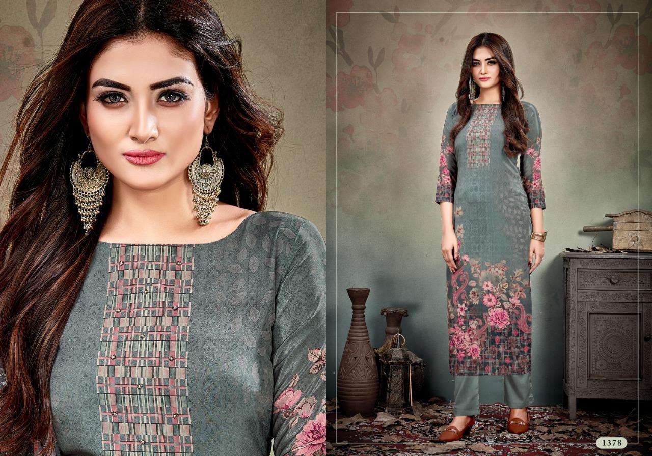 PHOTOSHOOT VOL-3 BY RANI TRENDZ 1378 TO 1381 SERIES BEAUTIFUL STYLISH FANCY COLORFUL CASUAL WEAR & ETHNIC WEAR & READY TO WEAR RAYON SILK KURTIS AT WHOLESALE PRICE
