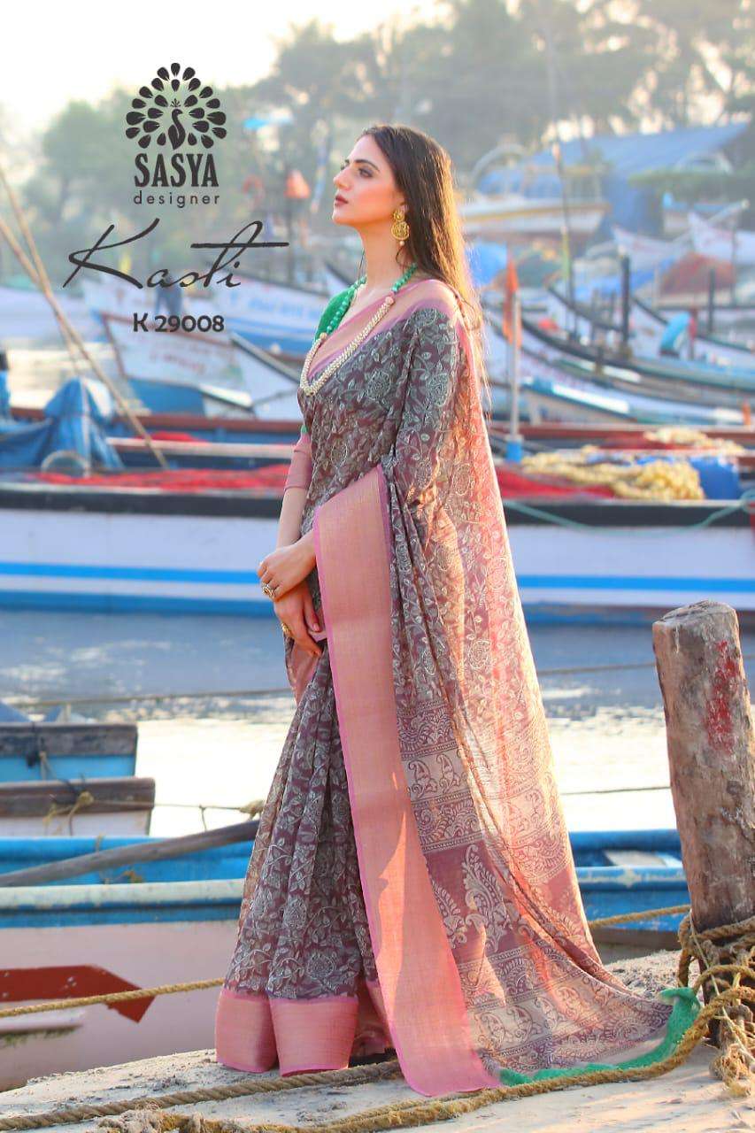 KASTI BY SASYA DESIGNER 29001 TO 29010 SERIES INDIAN TRADITIONAL WEAR COLLECTION BEAUTIFUL STYLISH FANCY COLORFUL PARTY WEAR & OCCASIONAL WEAR SOFT COTTON SAREES AT WHOLESALE PRICE