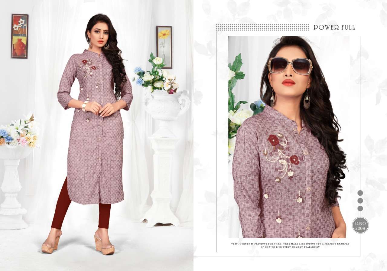 NAYANTARA BY NEETI CREATION 2008 TO 2013 SERIES BEAUTIFUL STYLISH FANCY COLORFUL CASUAL WEAR & ETHNIC WEAR HEAVY FANCY FABRIC EMBROIDERED KURTIS AT WHOLESALE PRICE