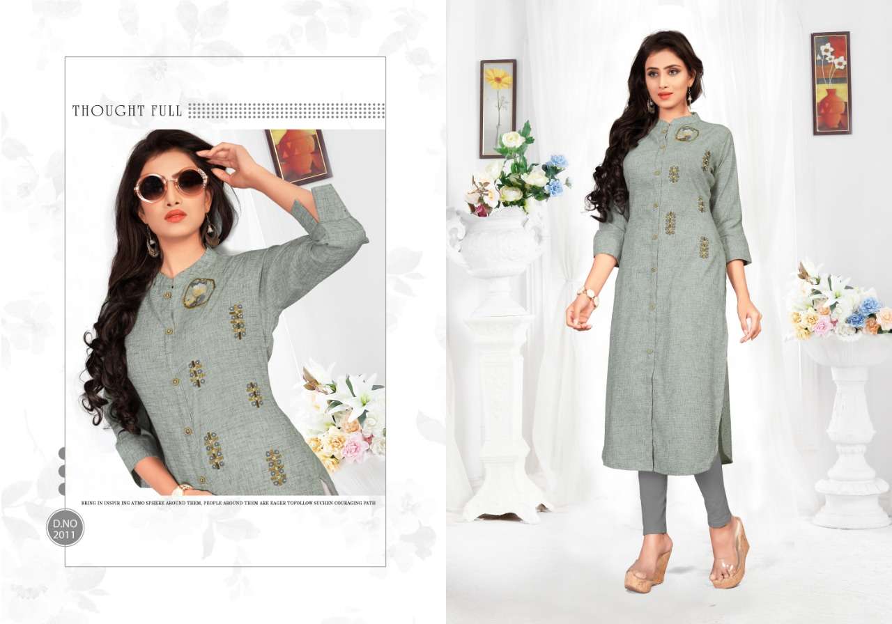 NAYANTARA BY NEETI CREATION 2008 TO 2013 SERIES BEAUTIFUL STYLISH FANCY COLORFUL CASUAL WEAR & ETHNIC WEAR HEAVY FANCY FABRIC EMBROIDERED KURTIS AT WHOLESALE PRICE