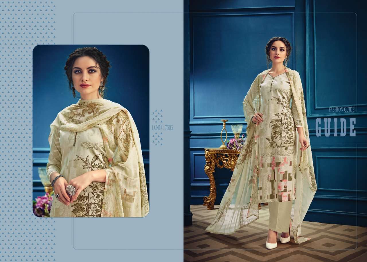 SHAZIA BY KESAR 7501 TO 7510 SERIES BEAUTIFUL SUITS STYLISH FANCY COLORFUL PARTY WEAR & OCCASIONAL WEAR PURE LAWN SUPERIOR COTTON DRESSES AT WHOLESALE PRICE