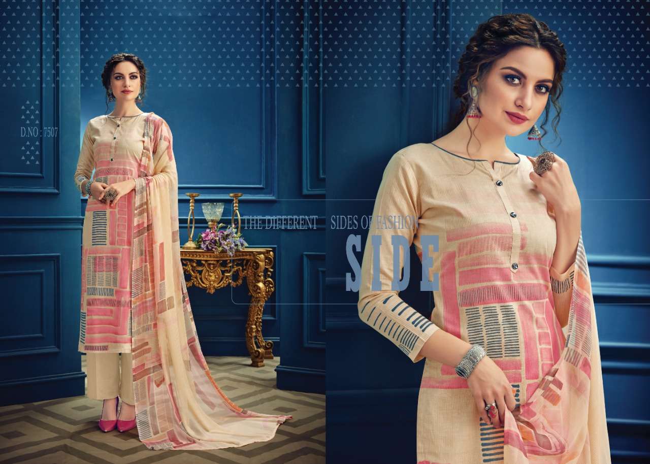 SHAZIA BY KESAR 7501 TO 7510 SERIES BEAUTIFUL SUITS STYLISH FANCY COLORFUL PARTY WEAR & OCCASIONAL WEAR PURE LAWN SUPERIOR COTTON DRESSES AT WHOLESALE PRICE