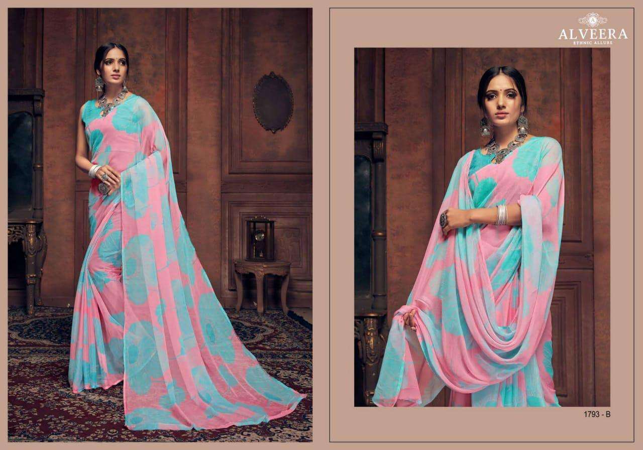 SONPARI BY ALVEERA 1788-A TO 1794-B SERIES INDIAN TRADITIONAL WEAR COLLECTION BEAUTIFUL STYLISH FANCY COLORFUL PARTY WEAR & OCCASIONAL WEAR CHIFFON SAREES AT WHOLESALE PRICE