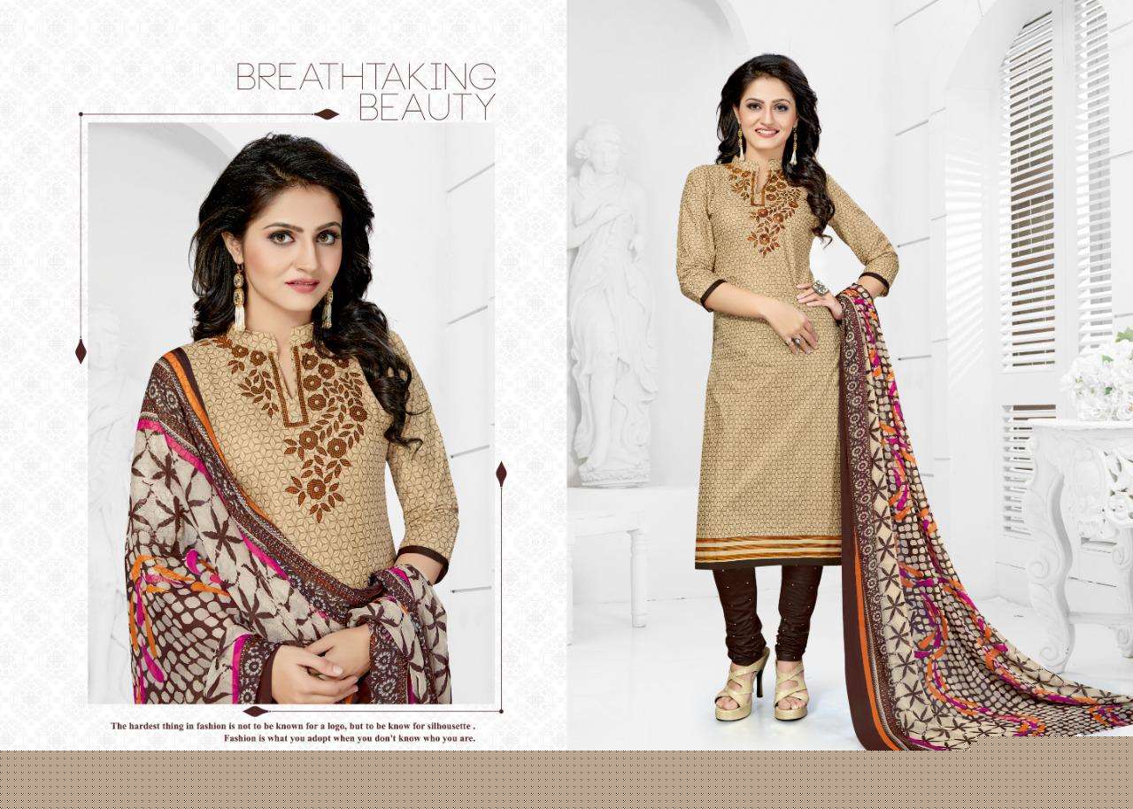 RUBBY CHIFFON VOL-4 BY COTTON PLUS 4001 TO 4016 SERIES BEAUTIFUL SUITS STYLISH FANCY COLORFUL PARTY WEAR & OCCASIONAL WEAR COTTON PRINTED DRESSES AT WHOLESALE PRICE