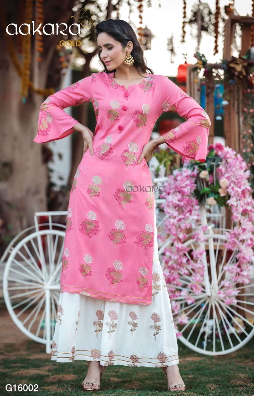 AAKAR GOLD VOL-16 BY AAKARA 16001 TO 16006 SERIES BEAUTIFUL SUITS STYLISH FANCY COLORFUL PARTY WEAR & OCCASIONAL WEAR RAYON 140 KG EMBROIDERY DRESSES AT WHOLESALE PRICE