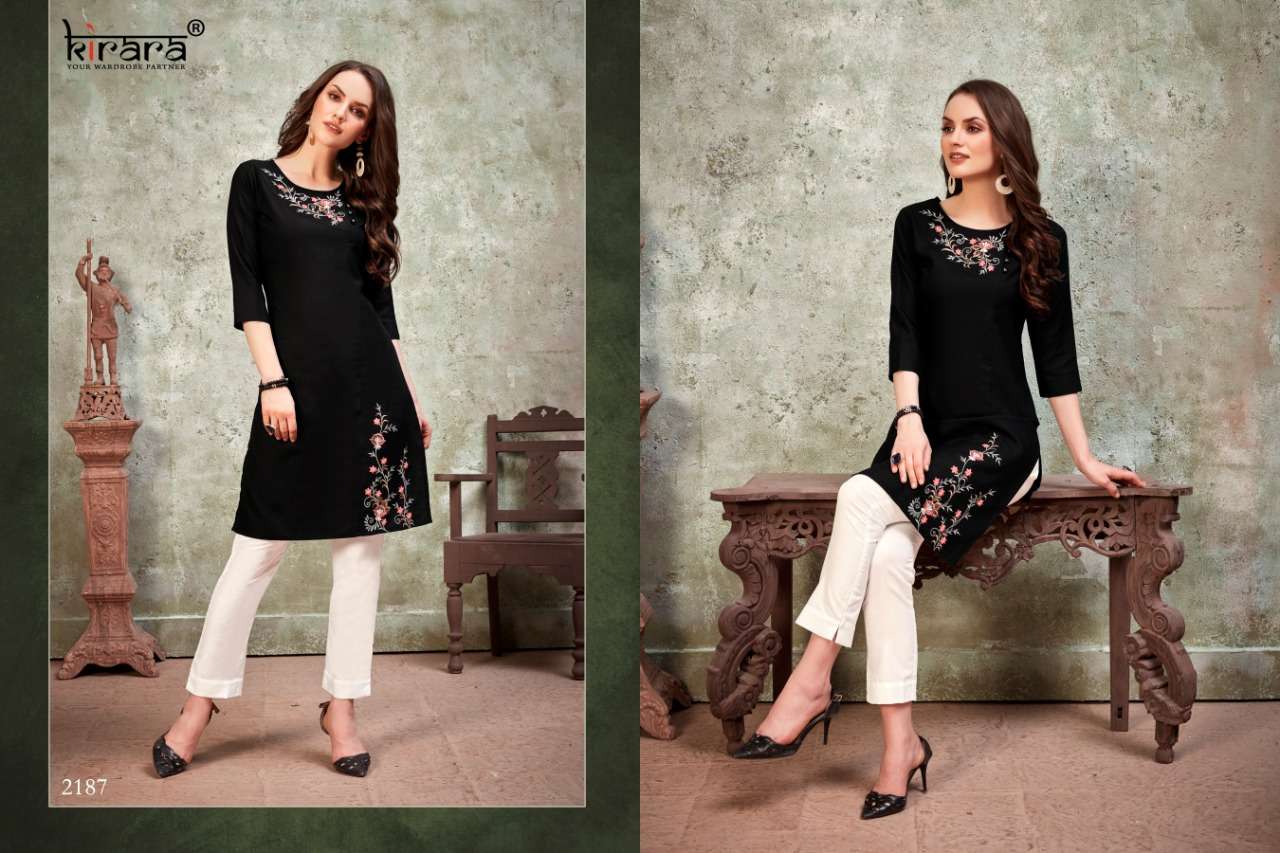 SUI DHAGA VOL-5 BY KIRARA 2184 TO 2191 SERIES BEAUTIFUL STYLISH FANCY COLORFUL CASUAL WEAR & ETHNIC WEAR & READY TO WEAR MAGIC COTTON KURTIS AT WHOLESALE PRICE