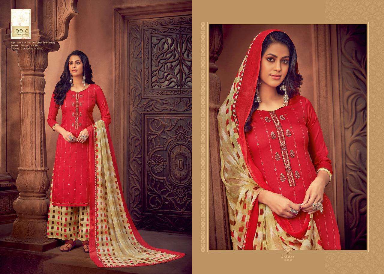SURALI BY LEELA 1001 TO 1008 SERIES BEAUTIFUL STYLISH FANCY COLORFUL CASUAL WEAR & ETHNIC WEAR ZAM SILK DRESSES AT WHOLESALE PRICE