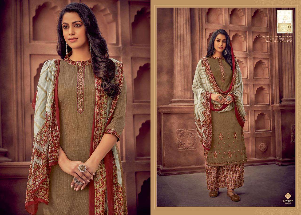 SURALI BY LEELA 1001 TO 1008 SERIES BEAUTIFUL STYLISH FANCY COLORFUL CASUAL WEAR & ETHNIC WEAR ZAM SILK DRESSES AT WHOLESALE PRICE