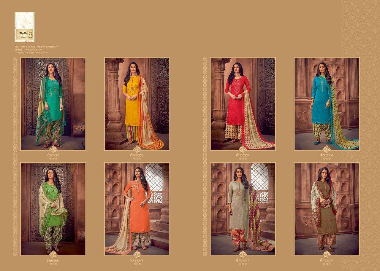 SURALI BY LEELA 1001 TO 1008 SERIES BEAUTIFUL STYLISH FANCY COLORFUL CASUAL WEAR & ETHNIC WEAR ZAM SILK DRESSES AT WHOLESALE PRICE