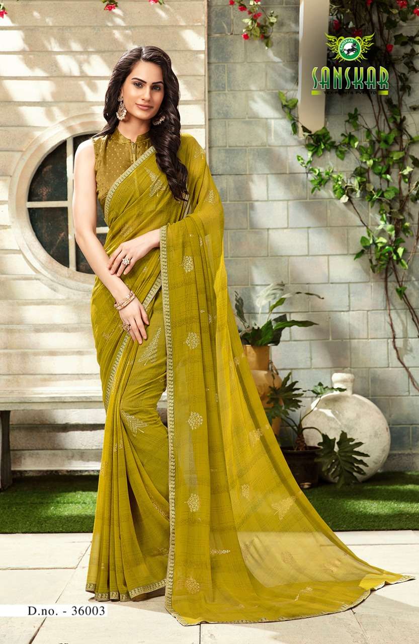 SHUBHKAMNAYE BY SANKAR TEX PRINT 36001 TO 36008 SERIES INDIAN TRADITIONAL WEAR COLLECTION BEAUTIFUL STYLISH FANCY COLORFUL PARTY WEAR & OCCASIONAL WEAR BEMBERG GEORGETTE PRINTED SAREES AT WHOLESALE PRICE
