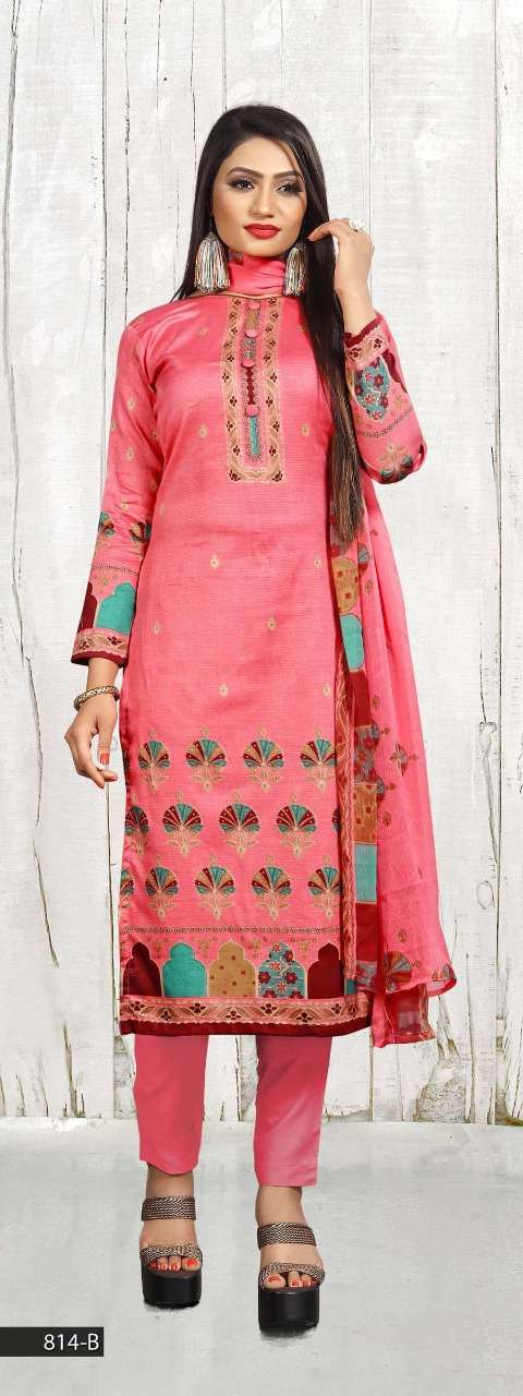 AMORA BY AALIYA 814-A TO 814-D SERIES BEAUTIFUL STYLISH FANCY COLORFUL CASUAL WEAR & ETHNIC WEAR HEAVY PURE JAM COTTON PRINTED DRESSES AT WHOLESALE PRICE
