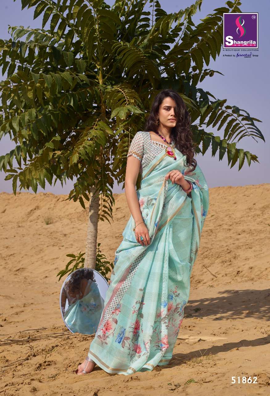 MASABA COTTON BY SHANGRILA 51861 TO 51872 SERIES INDIAN TRADITIONAL WEAR COLLECTION BEAUTIFUL STYLISH FANCY COLORFUL PARTY WEAR & OCCASIONAL WEAR KOTA DIGITAL PRINTED SAREES AT WHOLESALE PRICE