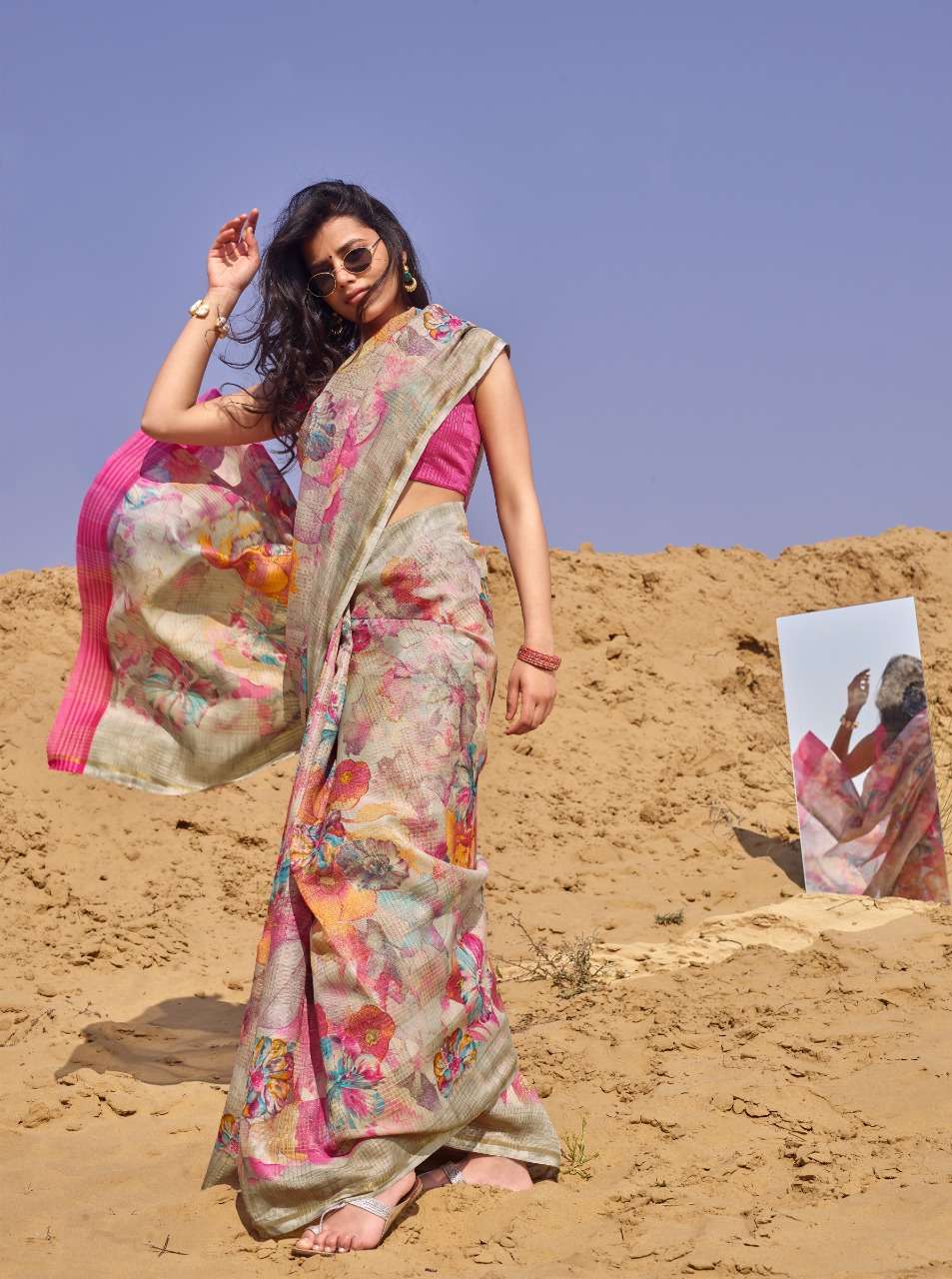 MASABA COTTON BY SHANGRILA 51861 TO 51872 SERIES INDIAN TRADITIONAL WEAR COLLECTION BEAUTIFUL STYLISH FANCY COLORFUL PARTY WEAR & OCCASIONAL WEAR KOTA DIGITAL PRINTED SAREES AT WHOLESALE PRICE