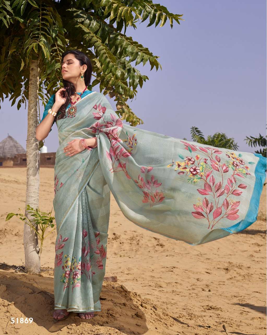 MASABA COTTON BY SHANGRILA 51861 TO 51872 SERIES INDIAN TRADITIONAL WEAR COLLECTION BEAUTIFUL STYLISH FANCY COLORFUL PARTY WEAR & OCCASIONAL WEAR KOTA DIGITAL PRINTED SAREES AT WHOLESALE PRICE