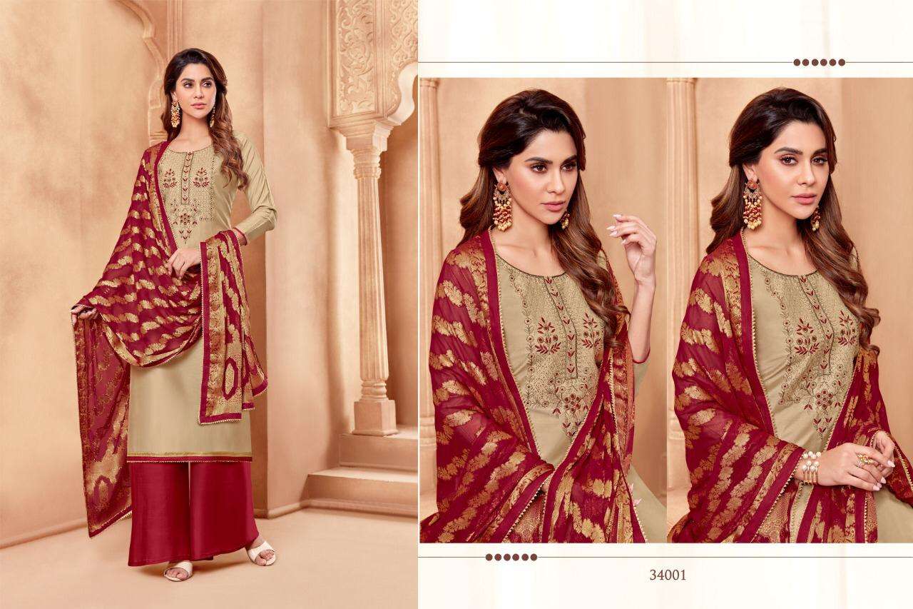 RUMANI VOL-2 BY RAGHAV ROYAL 34001 TO 34012 SERIES BEAUTIFUL SUITS STYLISH FANCY COLORFUL CASUAL WEAR & ETHNIC WEAR MODAL SILK WITH HANDWORK DRESSES AT WHOLESALE PRICE