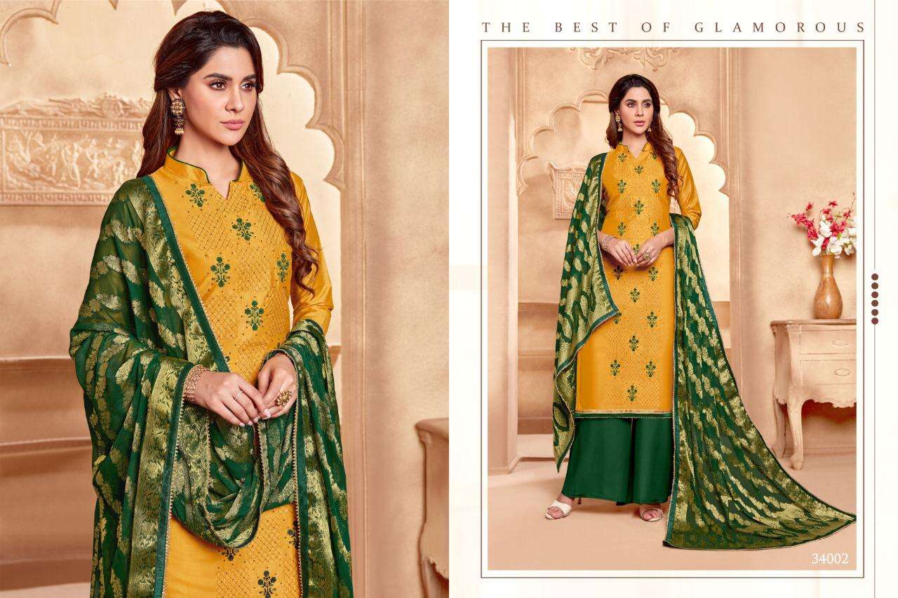 RUMANI VOL-2 BY RAGHAV ROYAL 34001 TO 34012 SERIES BEAUTIFUL SUITS STYLISH FANCY COLORFUL CASUAL WEAR & ETHNIC WEAR MODAL SILK WITH HANDWORK DRESSES AT WHOLESALE PRICE