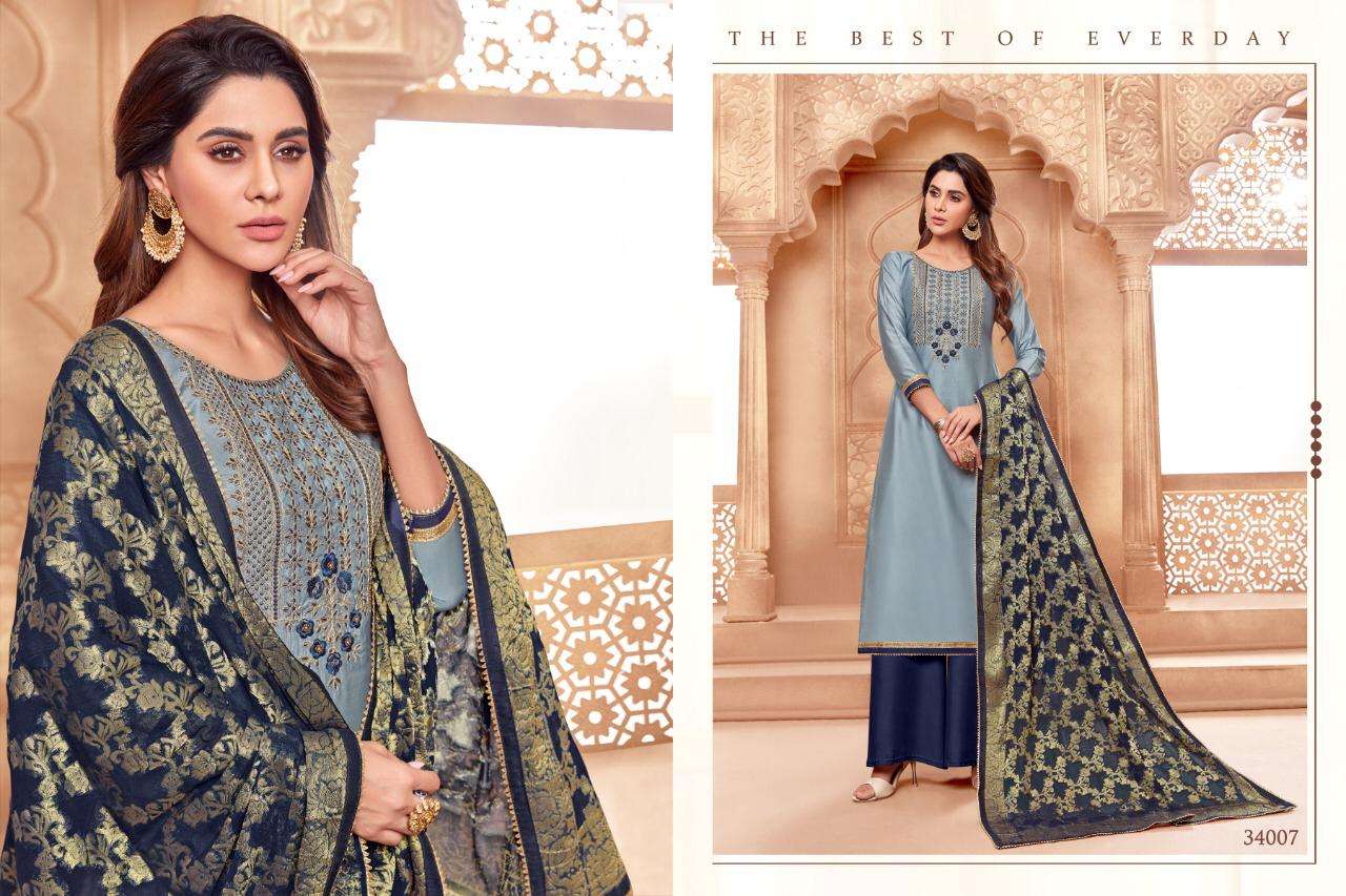 RUMANI VOL-2 BY RAGHAV ROYAL 34001 TO 34012 SERIES BEAUTIFUL SUITS STYLISH FANCY COLORFUL CASUAL WEAR & ETHNIC WEAR MODAL SILK WITH HANDWORK DRESSES AT WHOLESALE PRICE
