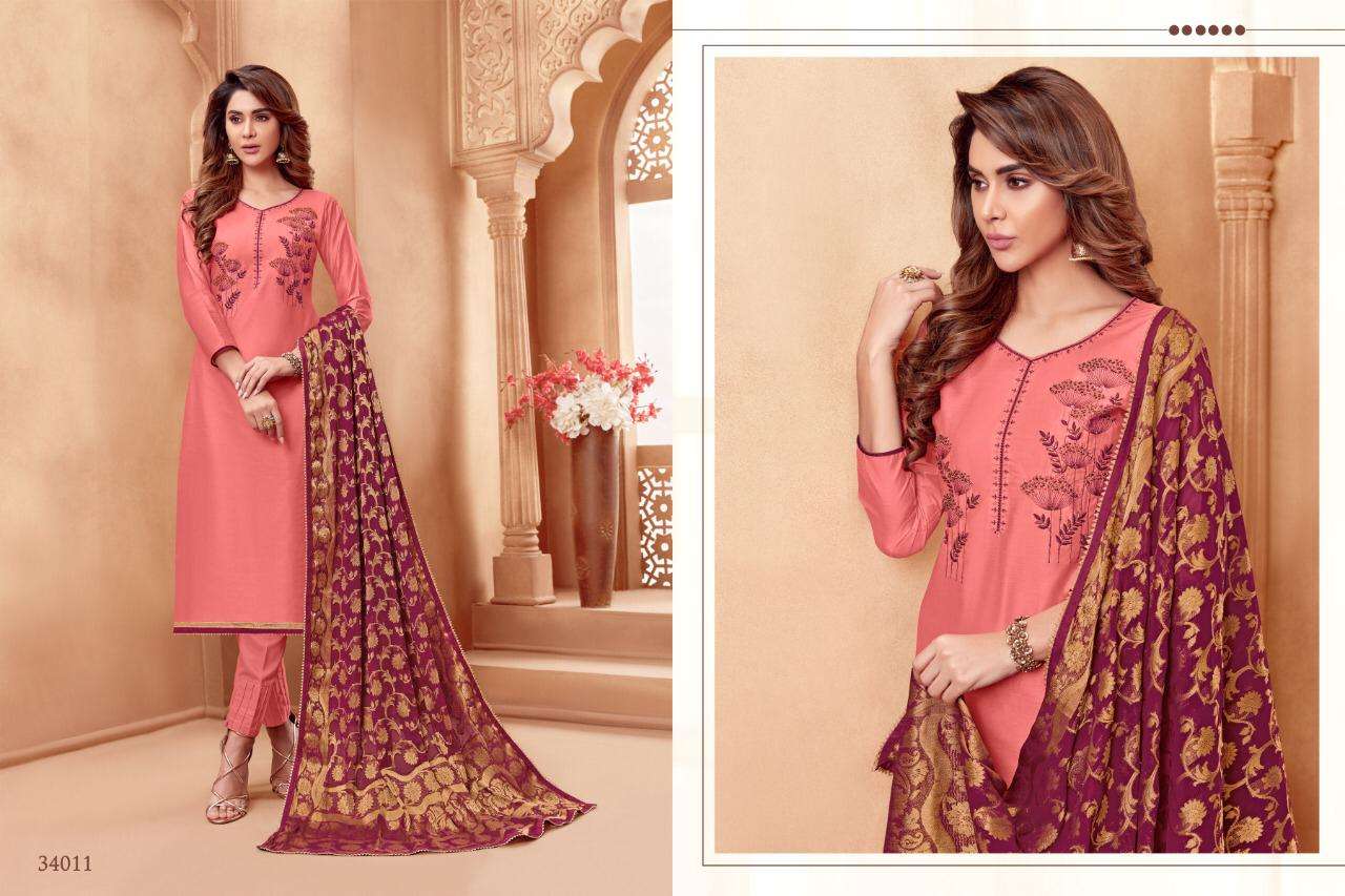 RUMANI VOL-2 BY RAGHAV ROYAL 34001 TO 34012 SERIES BEAUTIFUL SUITS STYLISH FANCY COLORFUL CASUAL WEAR & ETHNIC WEAR MODAL SILK WITH HANDWORK DRESSES AT WHOLESALE PRICE