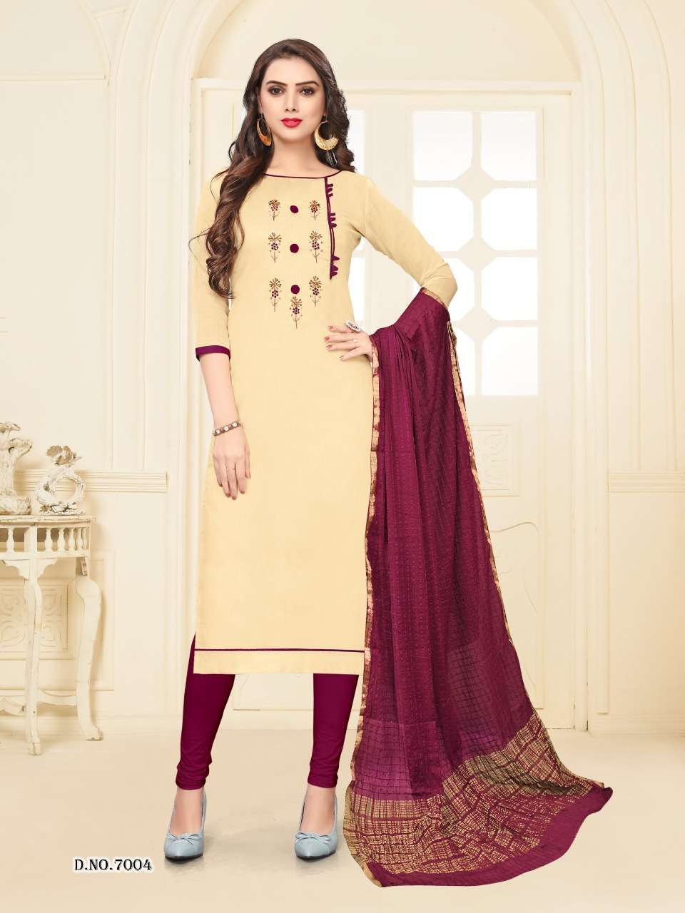 VANEETA BY ASSIAN ARTS 7001 TO 7006 SERIES BEAUTIFUL SUITS STYLISH FANCY COLORFUL CASUAL WEAR & ETHNIC WEAR MODAL SILK WITH HANDWORK DRESSES AT WHOLESALE PRICE