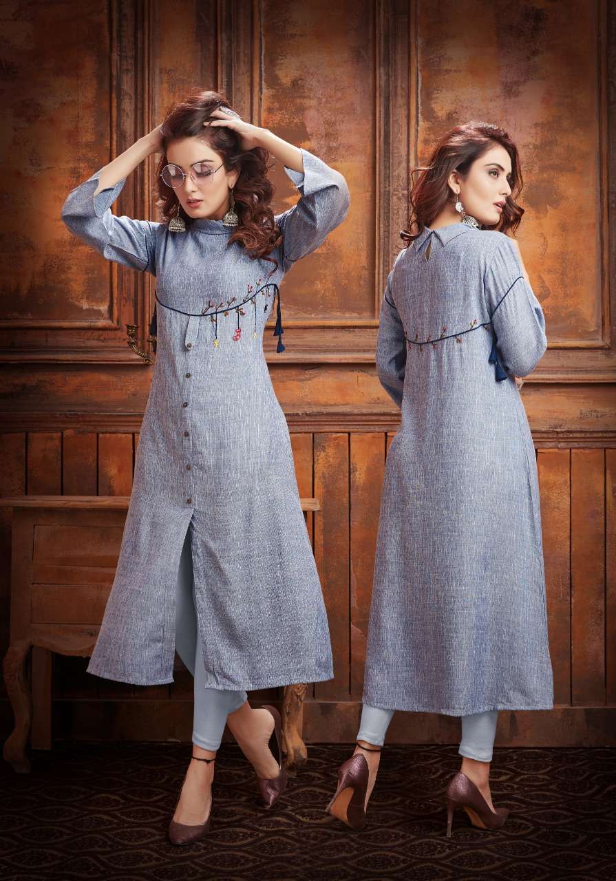 SEHER VOL-4 BY PRIVAA 4001 TO 4007 SERIES BEAUTIFUL STYLISH FANCY COLORFUL CASUAL WEAR & ETHNIC WEAR RAYON TWO TONE SLUB KURTIS AT WHOLESALE PRICE