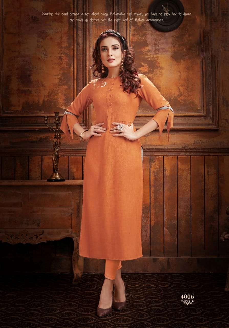 SEHER VOL-4 BY PRIVAA 4001 TO 4007 SERIES BEAUTIFUL STYLISH FANCY COLORFUL CASUAL WEAR & ETHNIC WEAR RAYON TWO TONE SLUB KURTIS AT WHOLESALE PRICE