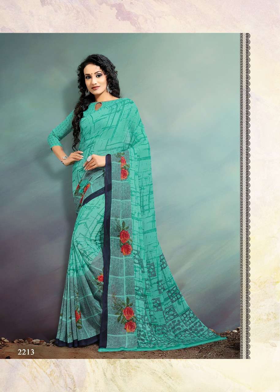GARMA GARAM VOL-44 BY KODAS 2212 TO 2225 SERIES INDIAN TRADITIONAL WEAR COLLECTION BEAUTIFUL STYLISH FANCY COLORFUL PARTY WEAR & OCCASIONAL WEAR RENNIAL PRINTED SAREES AT WHOLESALE PRICE