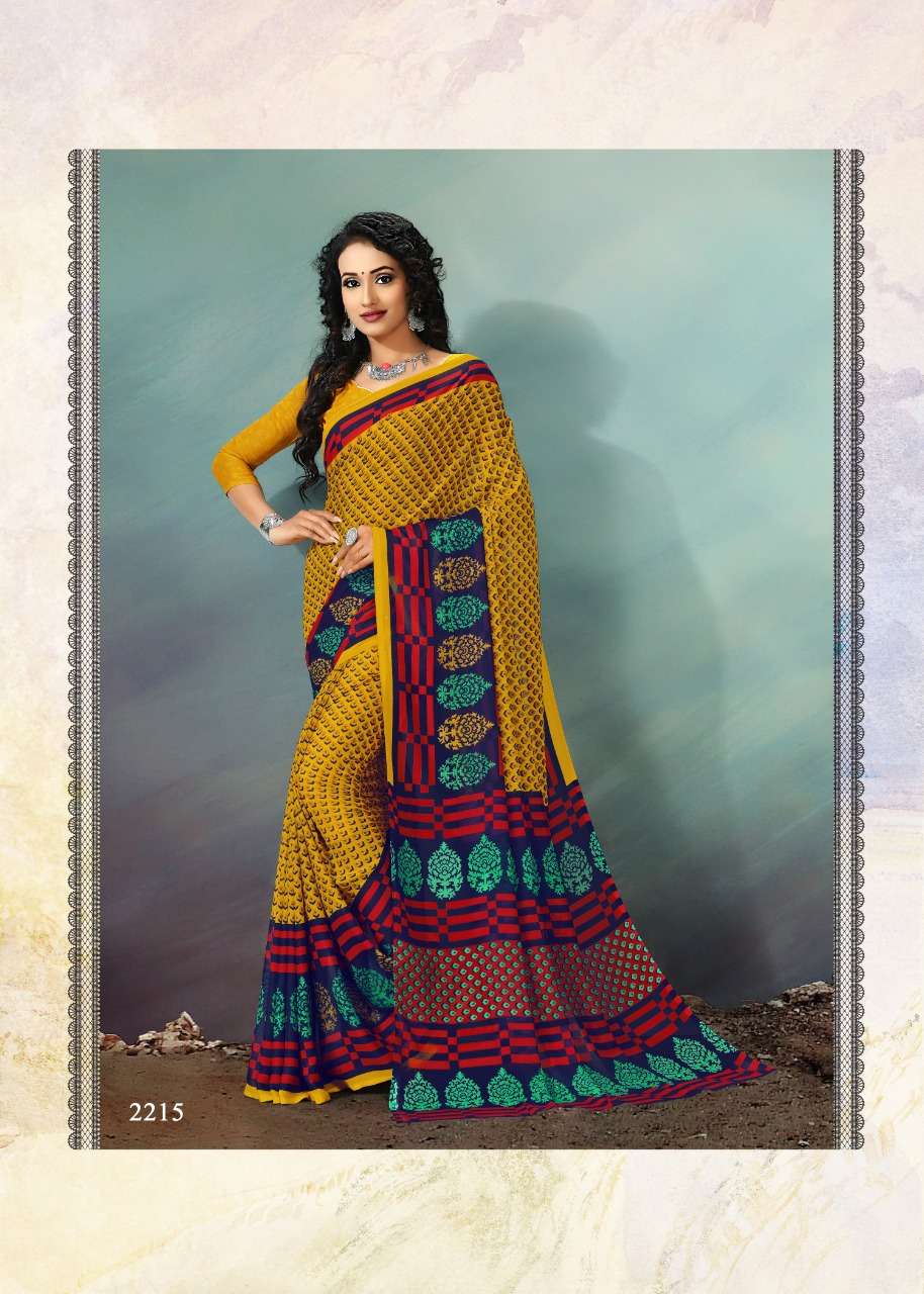 GARMA GARAM VOL-44 BY KODAS 2212 TO 2225 SERIES INDIAN TRADITIONAL WEAR COLLECTION BEAUTIFUL STYLISH FANCY COLORFUL PARTY WEAR & OCCASIONAL WEAR RENNIAL PRINTED SAREES AT WHOLESALE PRICE