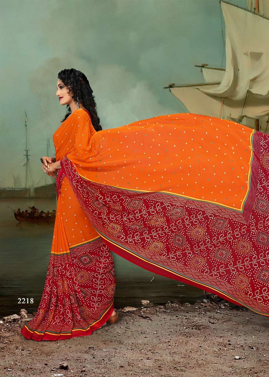 GARMA GARAM VOL-44 BY KODAS 2212 TO 2225 SERIES INDIAN TRADITIONAL WEAR COLLECTION BEAUTIFUL STYLISH FANCY COLORFUL PARTY WEAR & OCCASIONAL WEAR RENNIAL PRINTED SAREES AT WHOLESALE PRICE