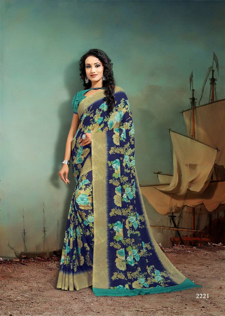 GARMA GARAM VOL-44 BY KODAS 2212 TO 2225 SERIES INDIAN TRADITIONAL WEAR COLLECTION BEAUTIFUL STYLISH FANCY COLORFUL PARTY WEAR & OCCASIONAL WEAR RENNIAL PRINTED SAREES AT WHOLESALE PRICE