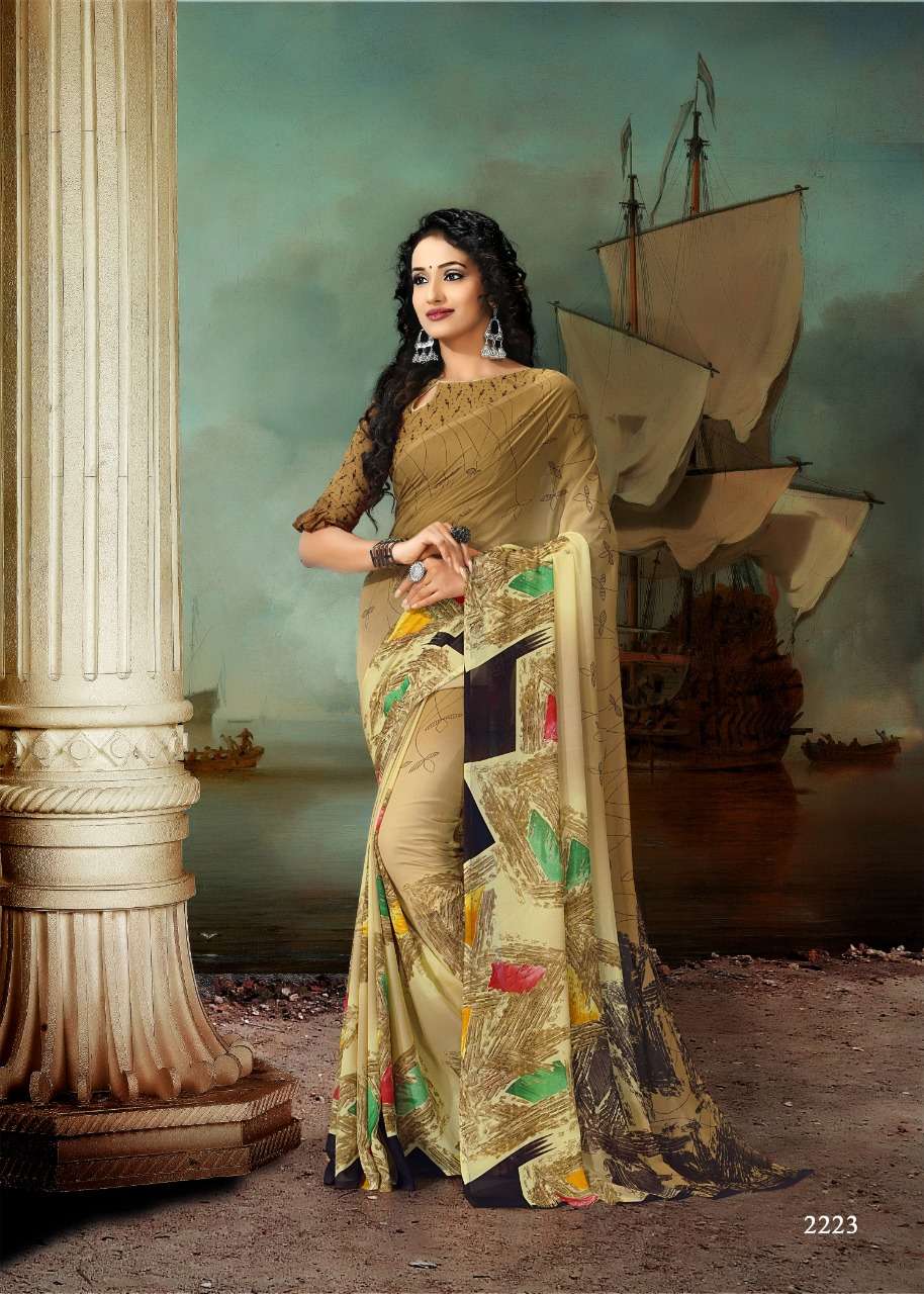 GARMA GARAM VOL-44 BY KODAS 2212 TO 2225 SERIES INDIAN TRADITIONAL WEAR COLLECTION BEAUTIFUL STYLISH FANCY COLORFUL PARTY WEAR & OCCASIONAL WEAR RENNIAL PRINTED SAREES AT WHOLESALE PRICE