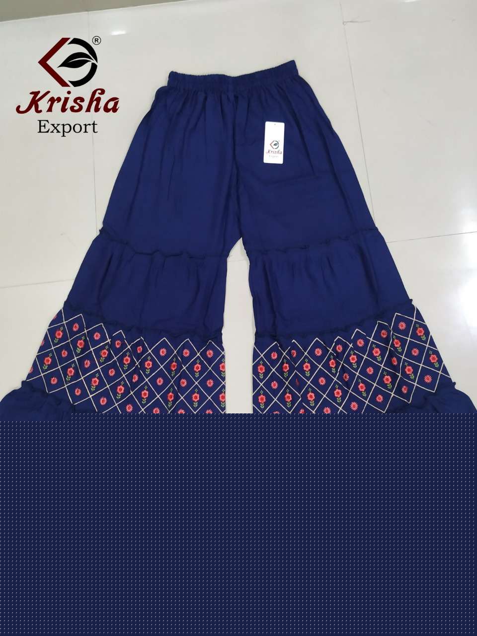 WORK SARARA VOL-2 BY KRISHA EXPORTS 01 TO 09 BEAUTIFUL STYLISH COLORFUL FANCY PARTY WEAR & ETHNIC WEAR & READY TO WEAR 14 KG RAYON PALAZZO AT WHOLESALE PRICE