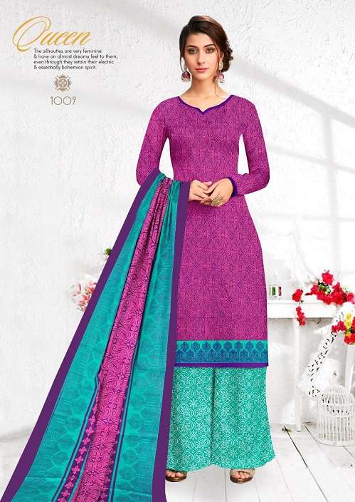 SITARA BY PUSHTI 1001 TO 1010 SERIES BEAUTIFUL SUITS STYLISH FANCY COLORFUL PARTY WEAR & OCCASIONAL WEAR PURE COTTON PRINTED DRESSES AT WHOLESALE PRICE
