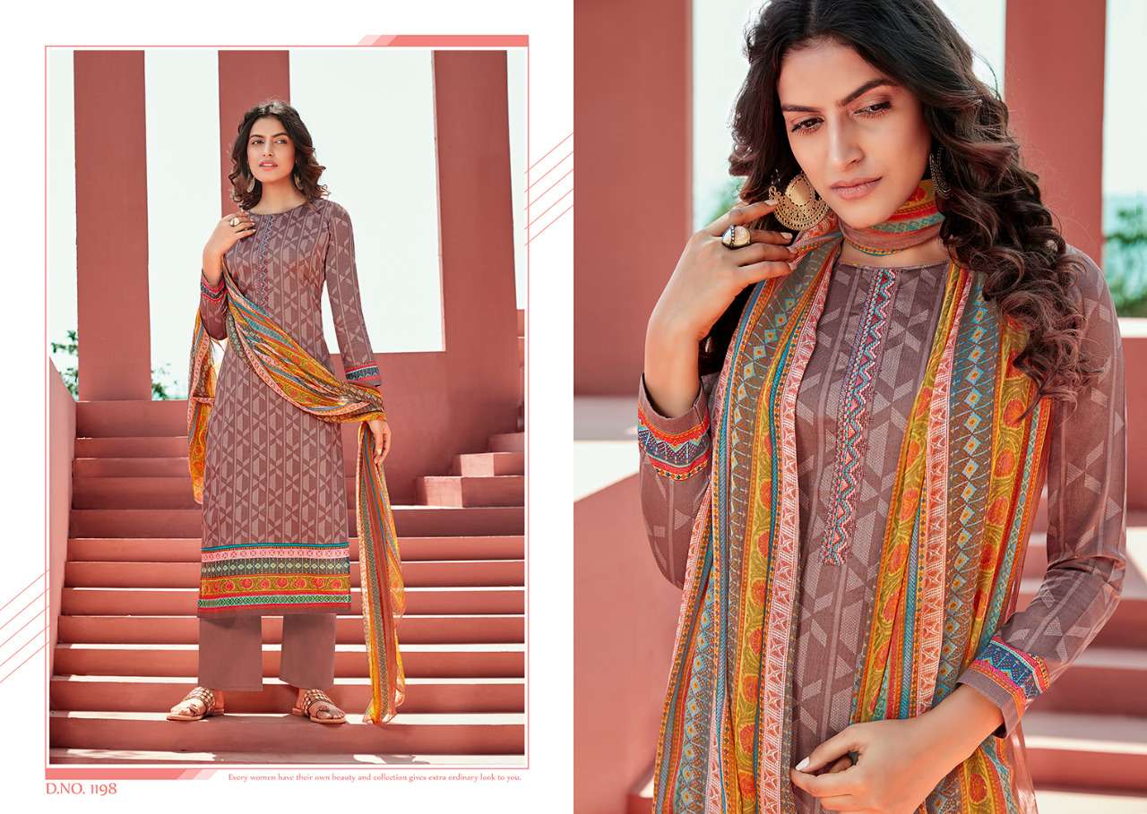 STARDUS BY LAXMIMAYA SILK MILLS 1198 TO 1207 SERIES BEAUTIFUL SUITS STYLISH FANCY COLORFUL PARTY WEAR & OCCASIONAL WEAR PURE JAM SILK DIGITAL PRINTED DRESSES AT WHOLESALE PRICE