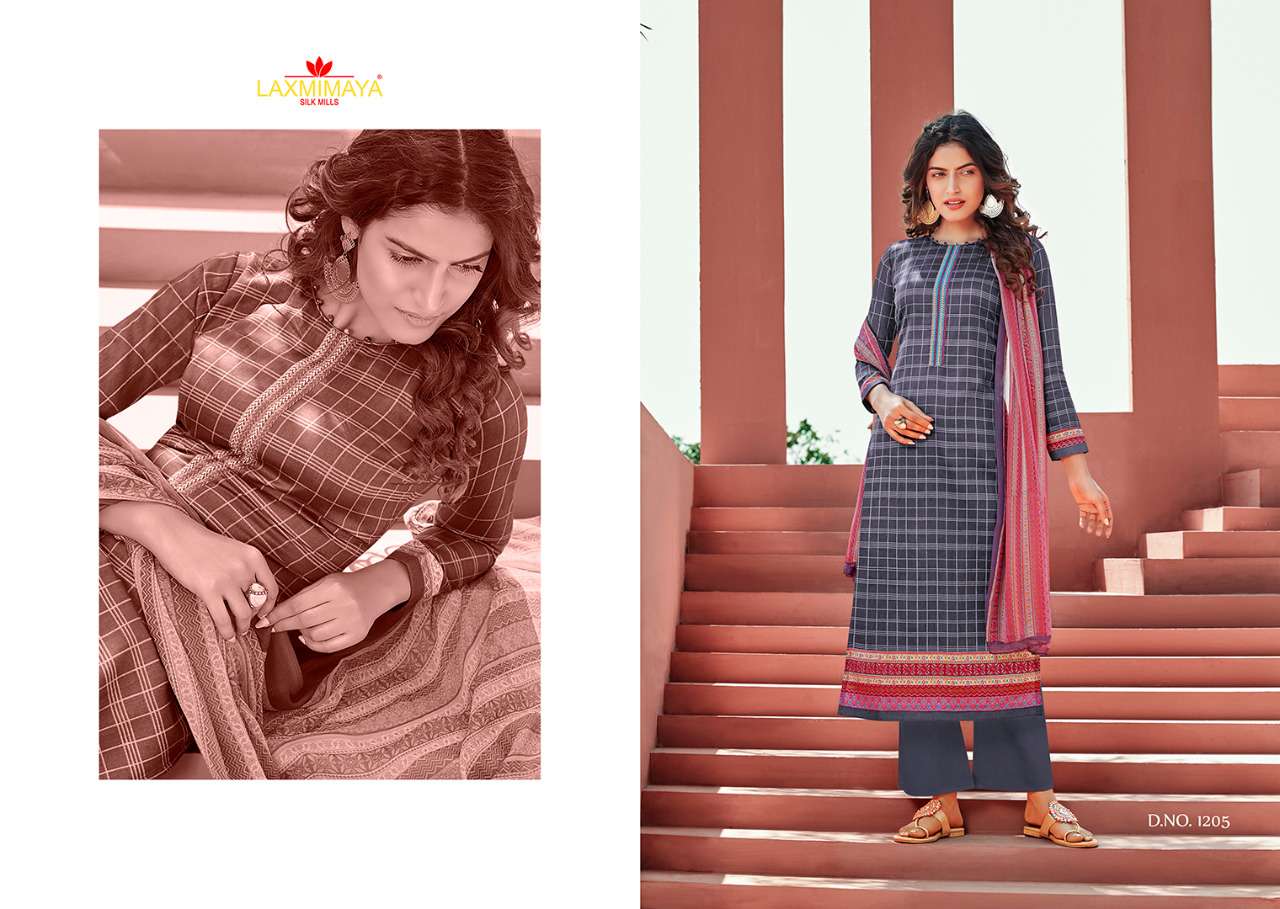 STARDUS BY LAXMIMAYA SILK MILLS 1198 TO 1207 SERIES BEAUTIFUL SUITS STYLISH FANCY COLORFUL PARTY WEAR & OCCASIONAL WEAR PURE JAM SILK DIGITAL PRINTED DRESSES AT WHOLESALE PRICE