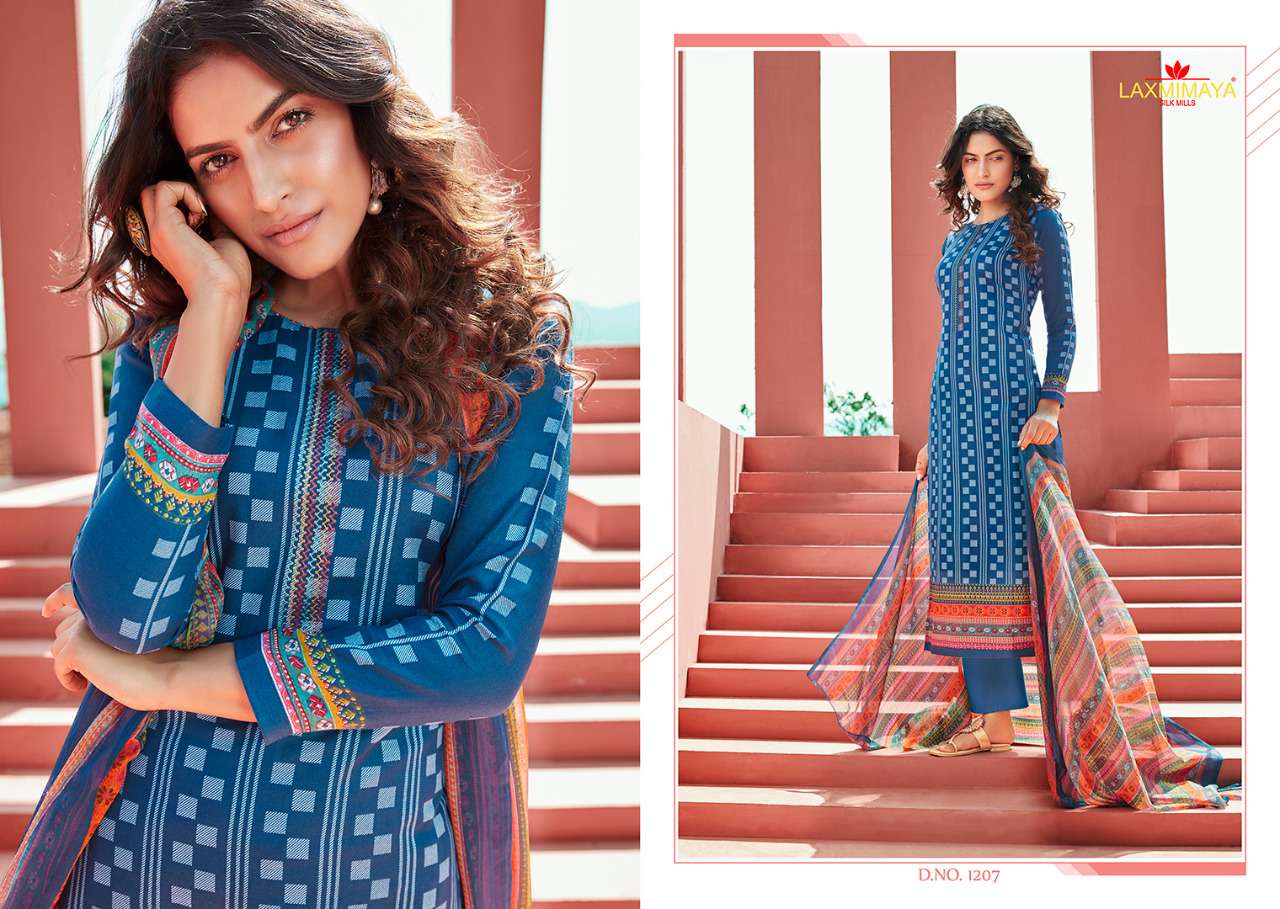 STARDUS BY LAXMIMAYA SILK MILLS 1198 TO 1207 SERIES BEAUTIFUL SUITS STYLISH FANCY COLORFUL PARTY WEAR & OCCASIONAL WEAR PURE JAM SILK DIGITAL PRINTED DRESSES AT WHOLESALE PRICE