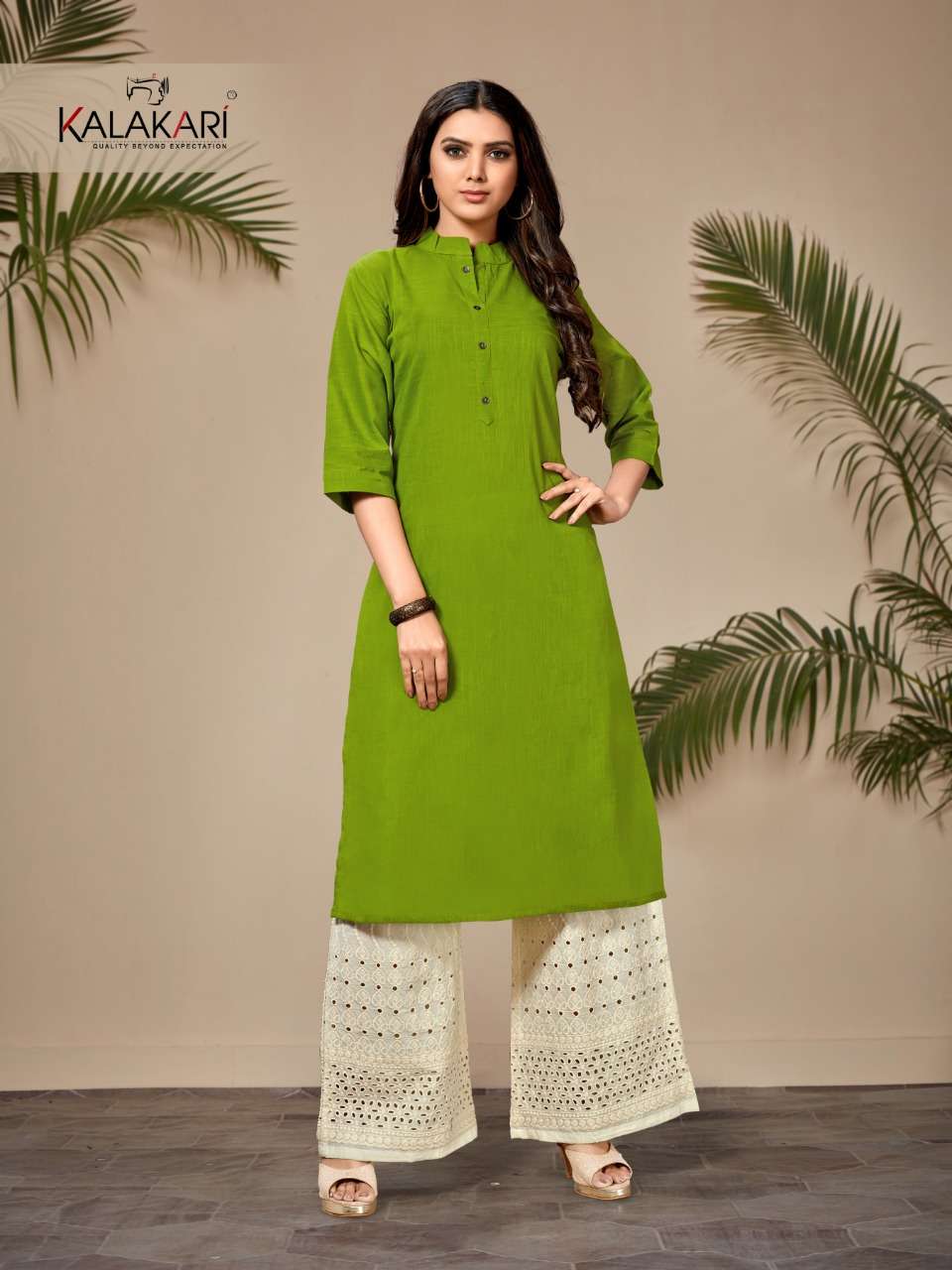 CHIGI WIGI VOL-18 BY KALAKARI 1001 TO 1008 SERIES BEAUTIFUL STYLISH FANCY COLORFUL CASUAL WEAR & ETHNIC WEAR & READY TO WEAR COTTON LINEN SLUB KURTIS AT WHOLESALE PRICE