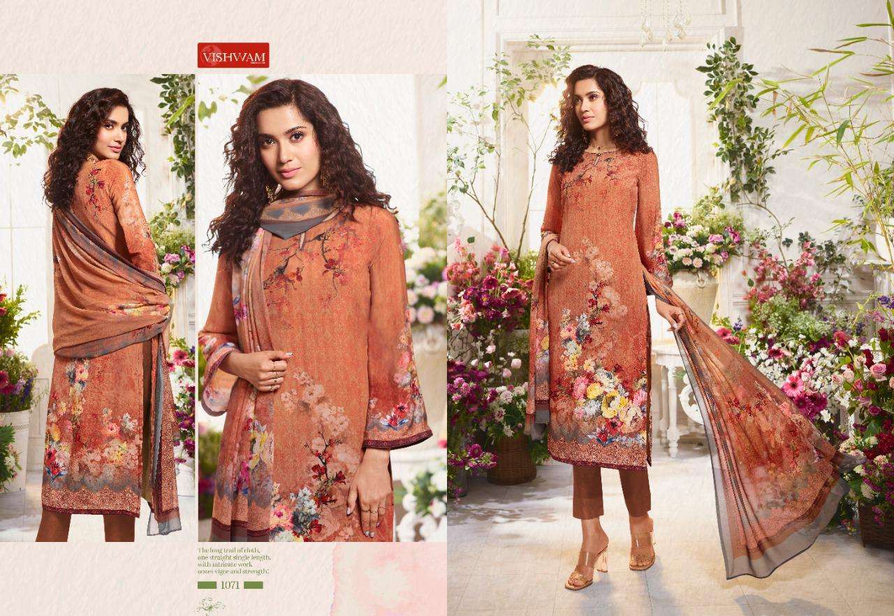 CAFE LATTE VOL-7 BY VISHWAM FABRICS 1062 TO 1073 SERIES SUITS BEAUTIFUL FANCY COLORFUL STYLISH PARTY WEAR & OCCASIONAL WEAR CRAPE DIGITAL PRINTED DRESSES AT WHOLESALE PRICE