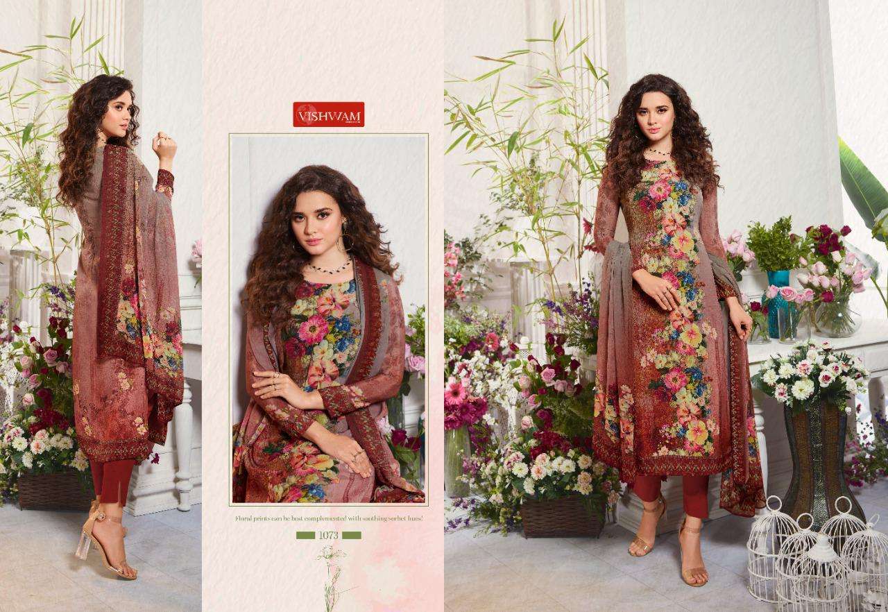 CAFE LATTE VOL-7 BY VISHWAM FABRICS 1062 TO 1073 SERIES SUITS BEAUTIFUL FANCY COLORFUL STYLISH PARTY WEAR & OCCASIONAL WEAR CRAPE DIGITAL PRINTED DRESSES AT WHOLESALE PRICE